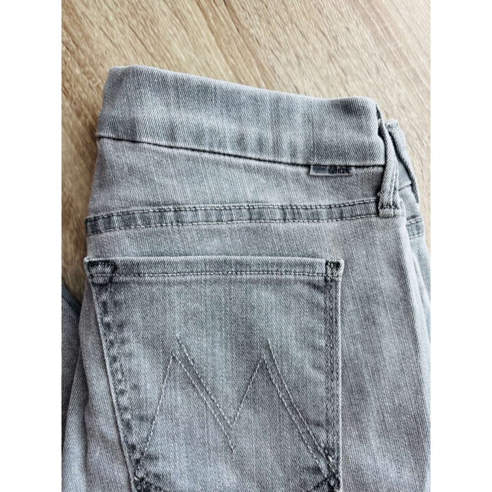 Mother The Looker Pop Grey Skinny Jeans Size 27 - Picture 12 of 15